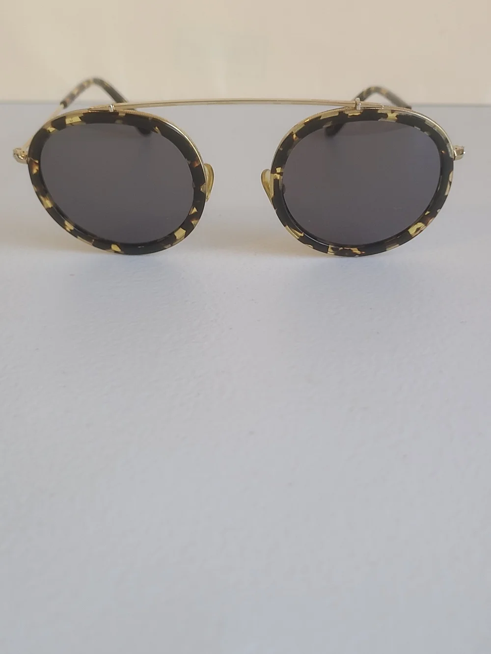 KREWE  Couti Round Tortoiseshell and Gold Frame Sunglasses Pre Owend